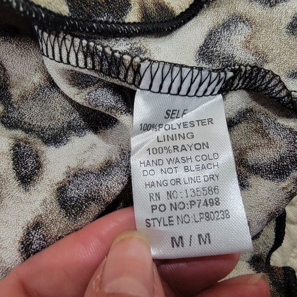 NEW Main Strip Turn up the Sass Skort Leopard ruffled Mini skirt Size M - Picture 15 of 16